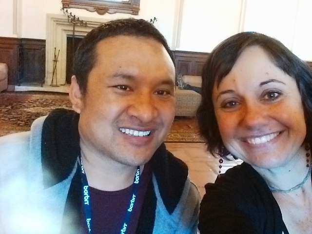 first selfie at I-House for Jigme and Liliana