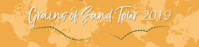 Follow the 100,000 Grains of Sand tour on Facebook.
