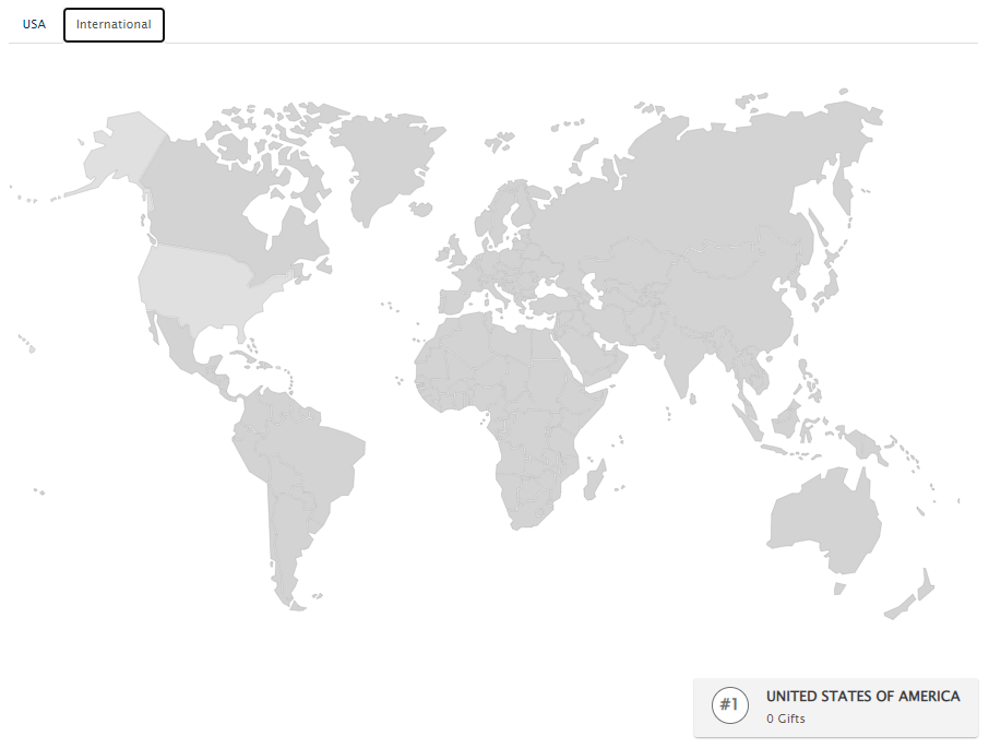 Interactive map of the world