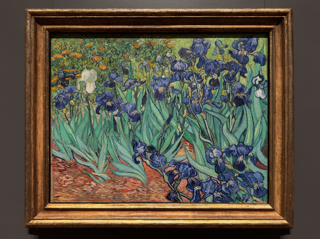 Painting of irises.