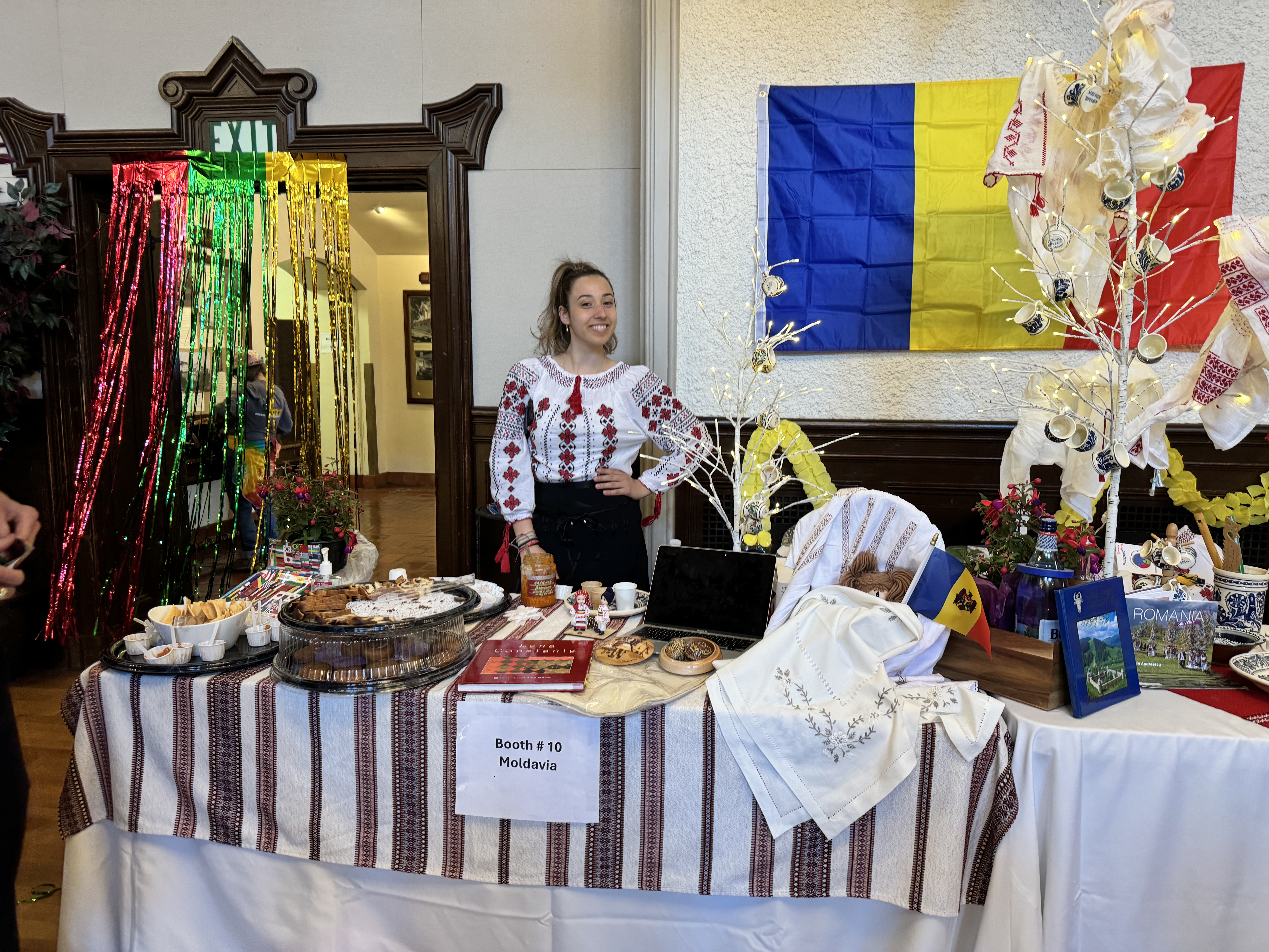 A Moldovian stall for the International Cultural Festival.